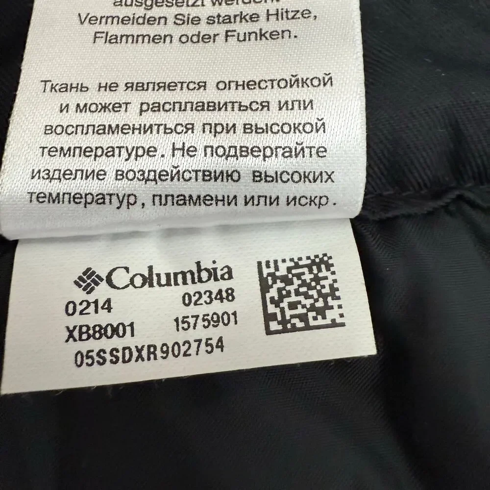 Columbia Kids Ski Pants Black Fleece Lined Winter XXS Outdoors